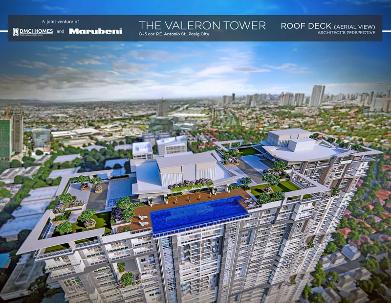 Rooftop aerial view