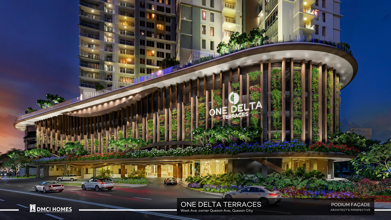 One Delta Terraces podium amenities