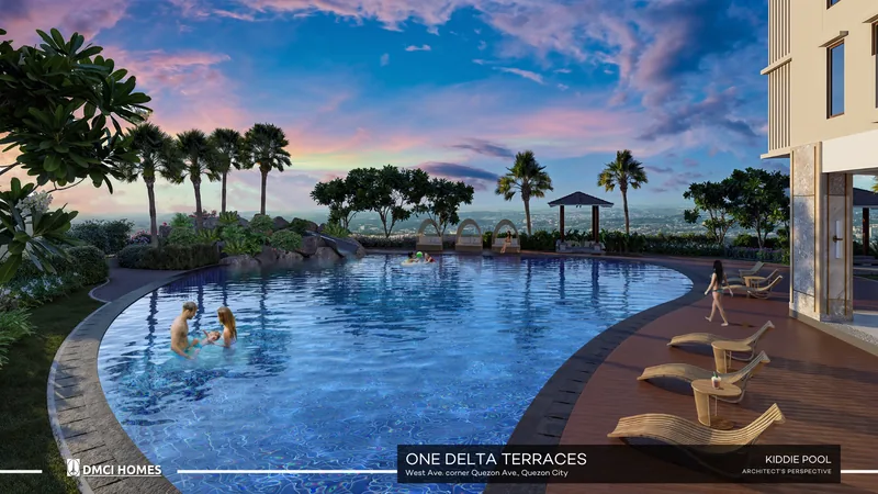 Lounge and kiddie pool