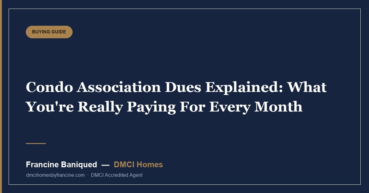 Condo Association Dues Explained: What You're Really Paying For Every Month