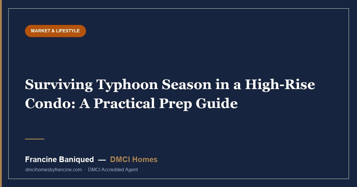 Surviving Typhoon Season in a High-Rise Condo: A Practical Prep Guide